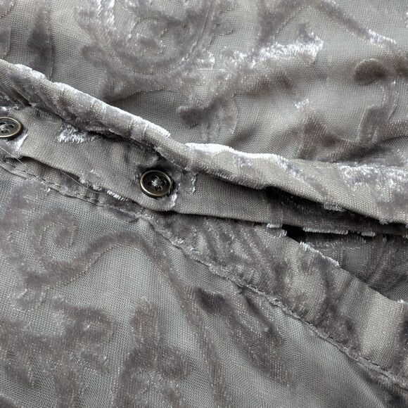 Gray Sleeveless High-Low Tunic Burnout Floral Dress Shirt Size L - Picture 7 of 10